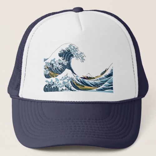 Hokusais Great Wave off Kanagawa Trucker Hat