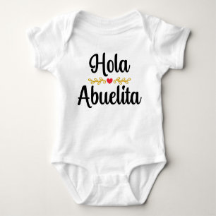 Hola abuelita baby bodysuit