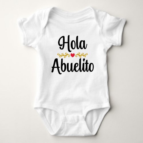 Hola Abuelito Baby Bodysuit