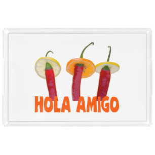 Hola Amigo Acrylic Tray