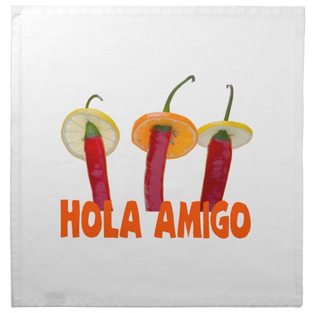 Hola Amigo Cloth Napkin (Front)