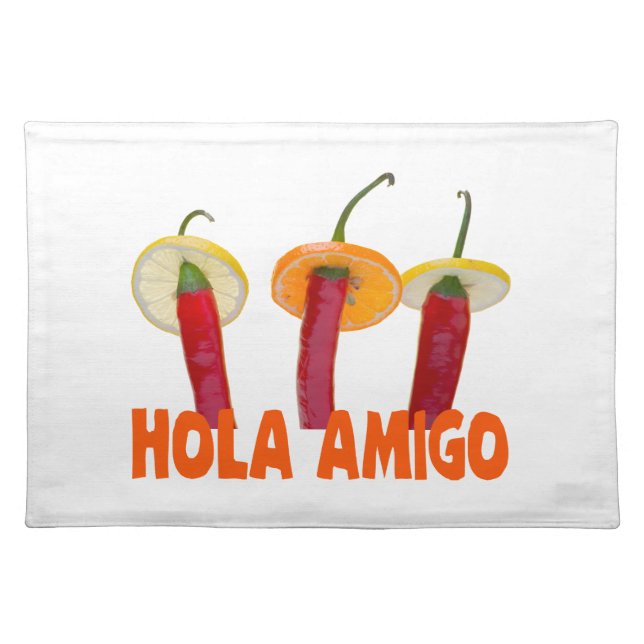 Hola Amigo Cloth Placemat (Front)