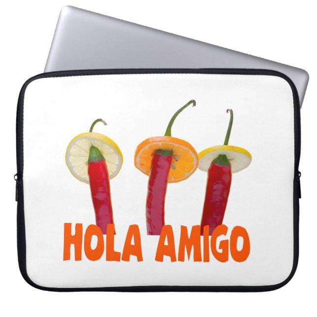 Hola Amigo Laptop Sleeve (Front)