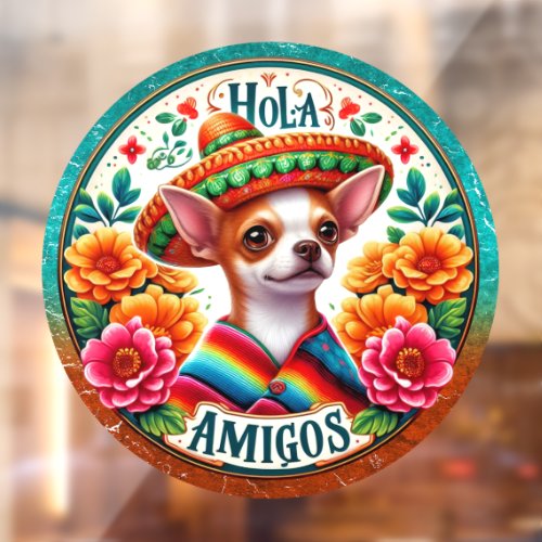 Hola Amigos _ So Cute  Window Cling