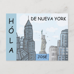 HOLA DE NUEVA YORK POSTCARD