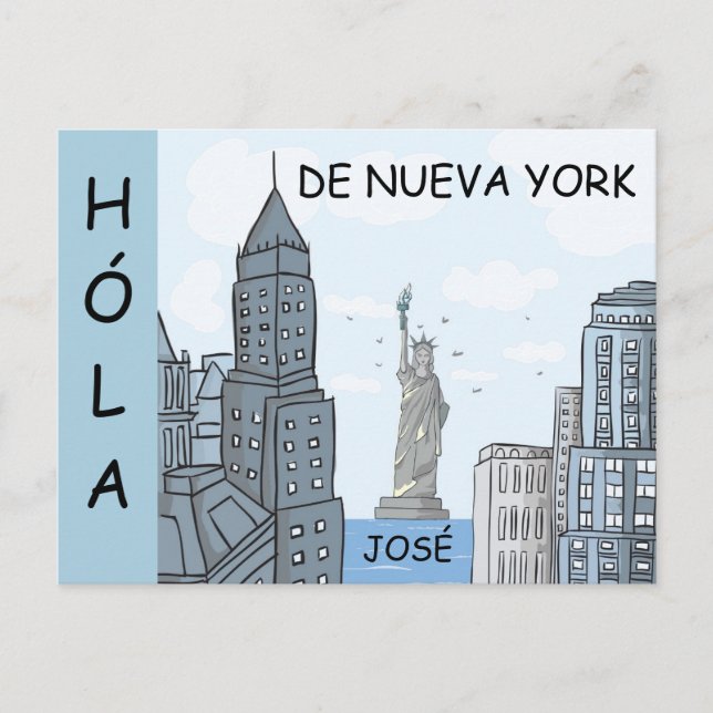 HOLA DE NUEVA YORK  POSTCARD (Front)