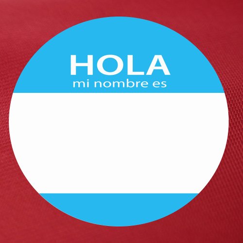 Hola Mi Nombre Es spanish hello tag