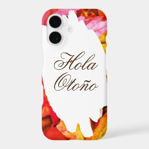 Hola Otoño Autumn Fall Leaves Nature Botanical iPhone 17 Case