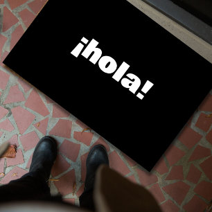 HOLA Spanish Modern Minimalist Typography Doormat