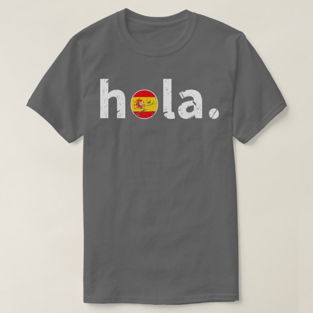Hola Spanish T-Shirt (Design Front)
