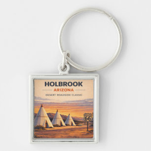 Holbrook Route 66 Arizona Travel Keepsake Gift Keychain