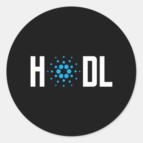 Hold Cardano Classic Round Sticker