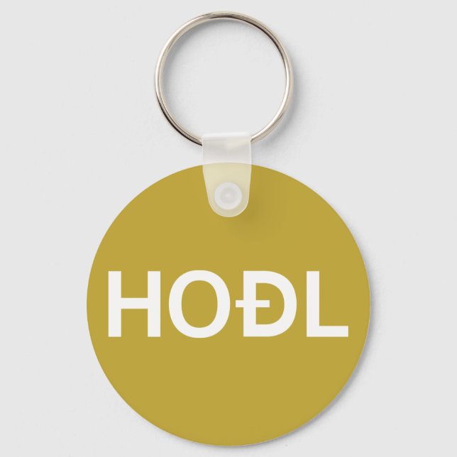 Hold Dogecoin Keychain (Front)