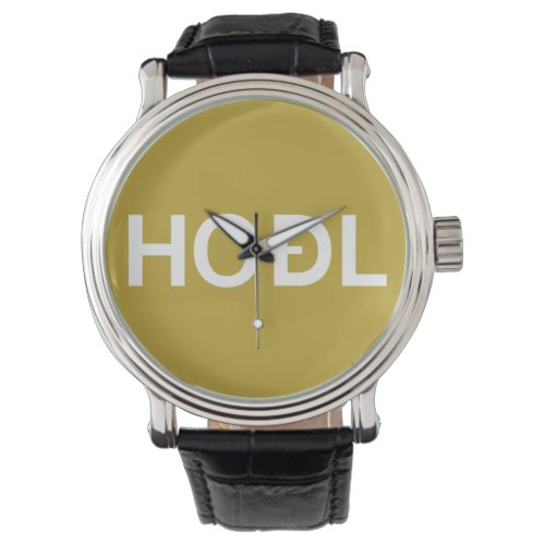 Hold Dogecoin Keychain Watch