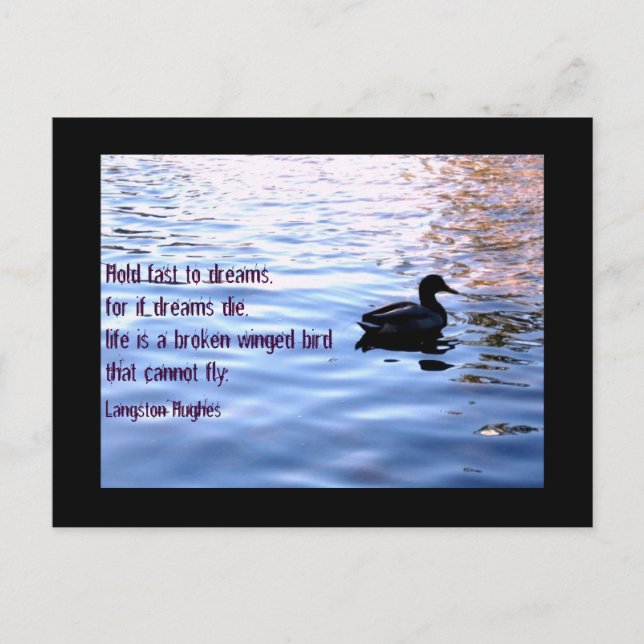 Hold Fast to Dreams Postcard (Front)