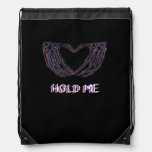 Hold Me Classic - Skeleton Hand Heart Drawstring Bag