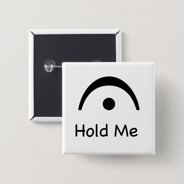 Hold Me Fermata Music Musician Keychain Button (Front & Back)