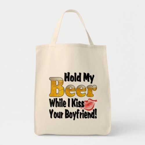 Hold My Beer Boyfriend Lips Tote Bag