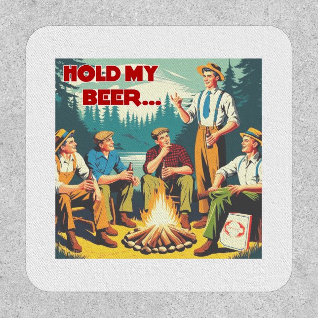 Hold My Beer Camping Patch (Front)