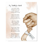 Hold My Hand Daddy Keepsake Poem Dad Gift