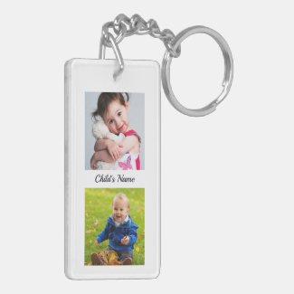 Hold My Hand Daddy Poem from Toddler PHOTO Gift Keychain