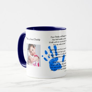 Hold my hand Daddy POEM from Toddler to DAD PHOTO Mug