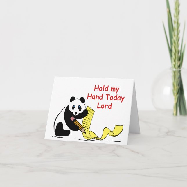 Hold My Hand Today Lord Note Cards (Front)