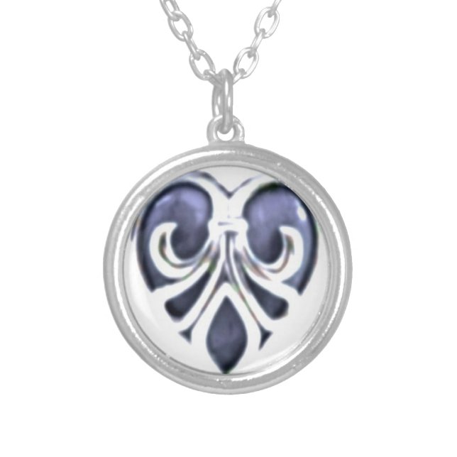 Hold My Heart Silver Plated Necklace (Front)