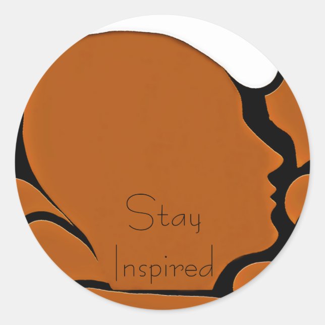 Hold On_Customize Product Classic Round Sticker (Front)