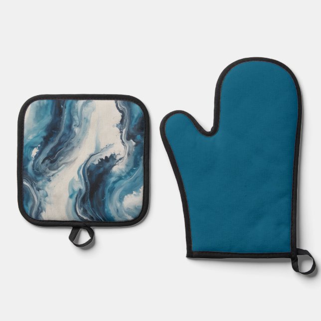 Hold on oven mitt & pot holder set (Front)
