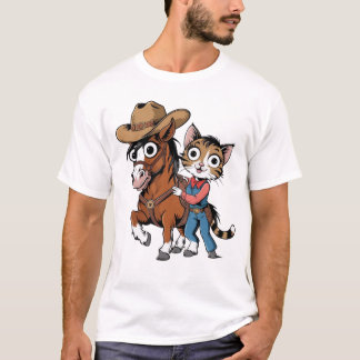 Hold On Partner I'm Overstimulated Funny Animal T-Shirt