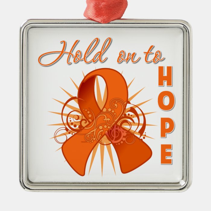 Hold On To Hope   Leukemia Christmas Tree Ornaments