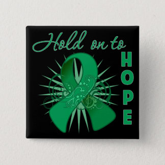 Hold On To Hope - Liver Cancer Pinback Button