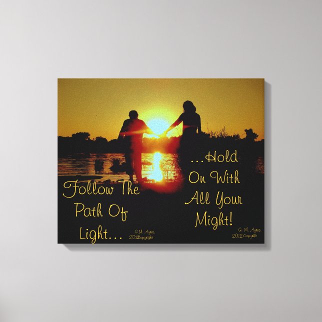 Hold On To the Light Canvas Print (Front)