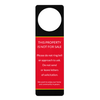 Hold on to your home! Property not for Sale sign