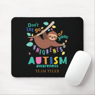 Hold On To Your Uniqueness Autism Awareness Mouse Pad