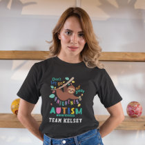 Hold On To Your Uniqueness Sloth Autism Awareness T-Shirt