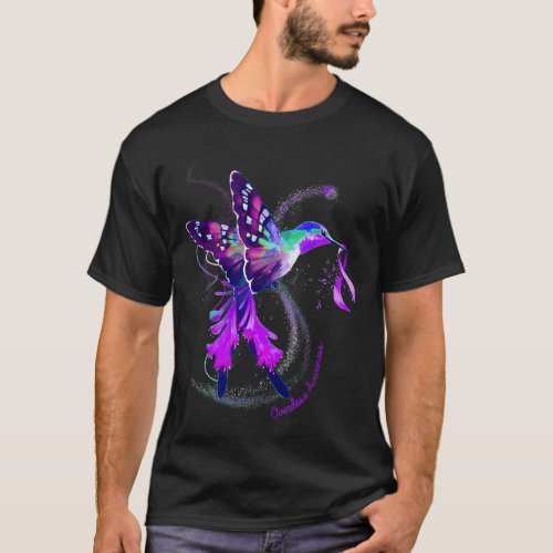 Hold Purple Ribbon Overdose Awareness  T_Shirt