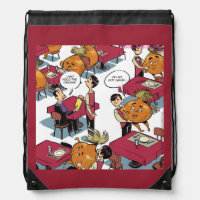 Hold The Onion Funny Drawstring Backpack