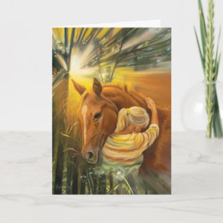 Hold the Sky Horse Sympathy Card