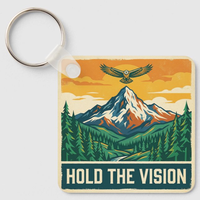 Hold The Vision Keychain (Front)