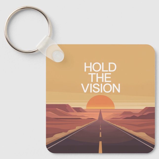 Hold The Vision Keychain (Front)
