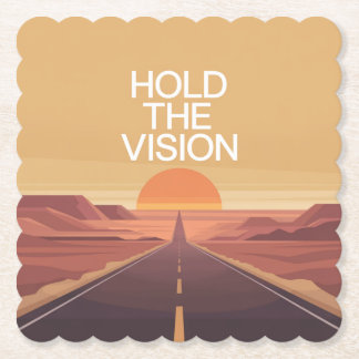 Hold The Vision Paper Coaster