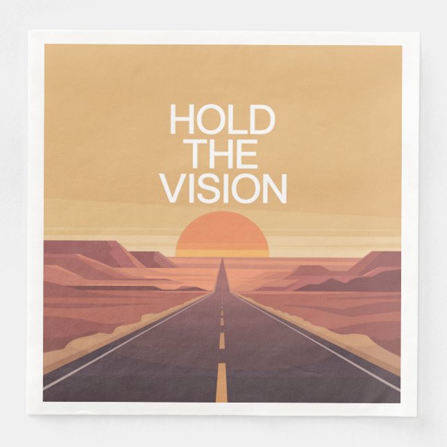 Hold The Vision Paper Dinner Napkins (Front)