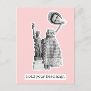 Hold your head high - The statue of Liberty Postcard