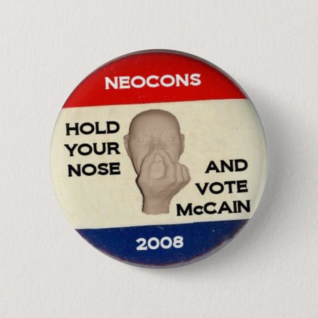 Hold Your Nose And Vote Button (Front)