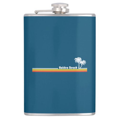 Holden Beach North Carolina Flask