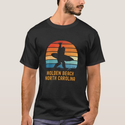 Holden Beach _ North Carolina Sasquatch Souvenir T_Shirt