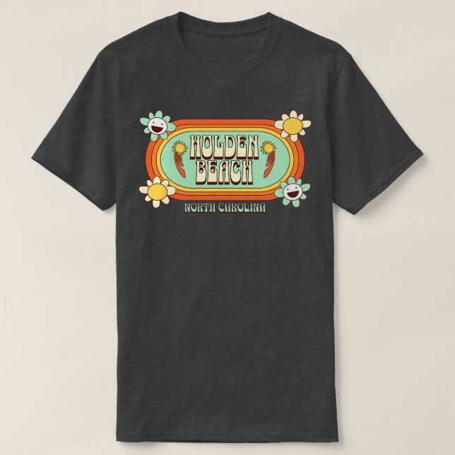 Holden Beach North olina Flower Sunshine T-Shirt (Design Front)