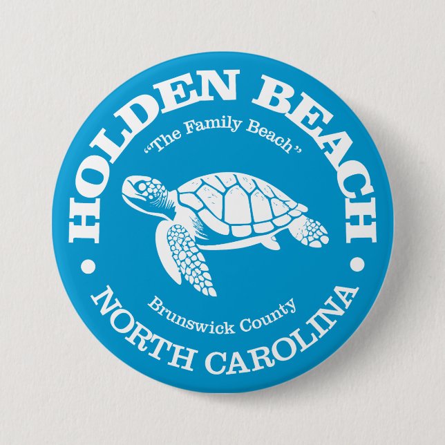 Holden Beach (sea turtle) Button (Front)